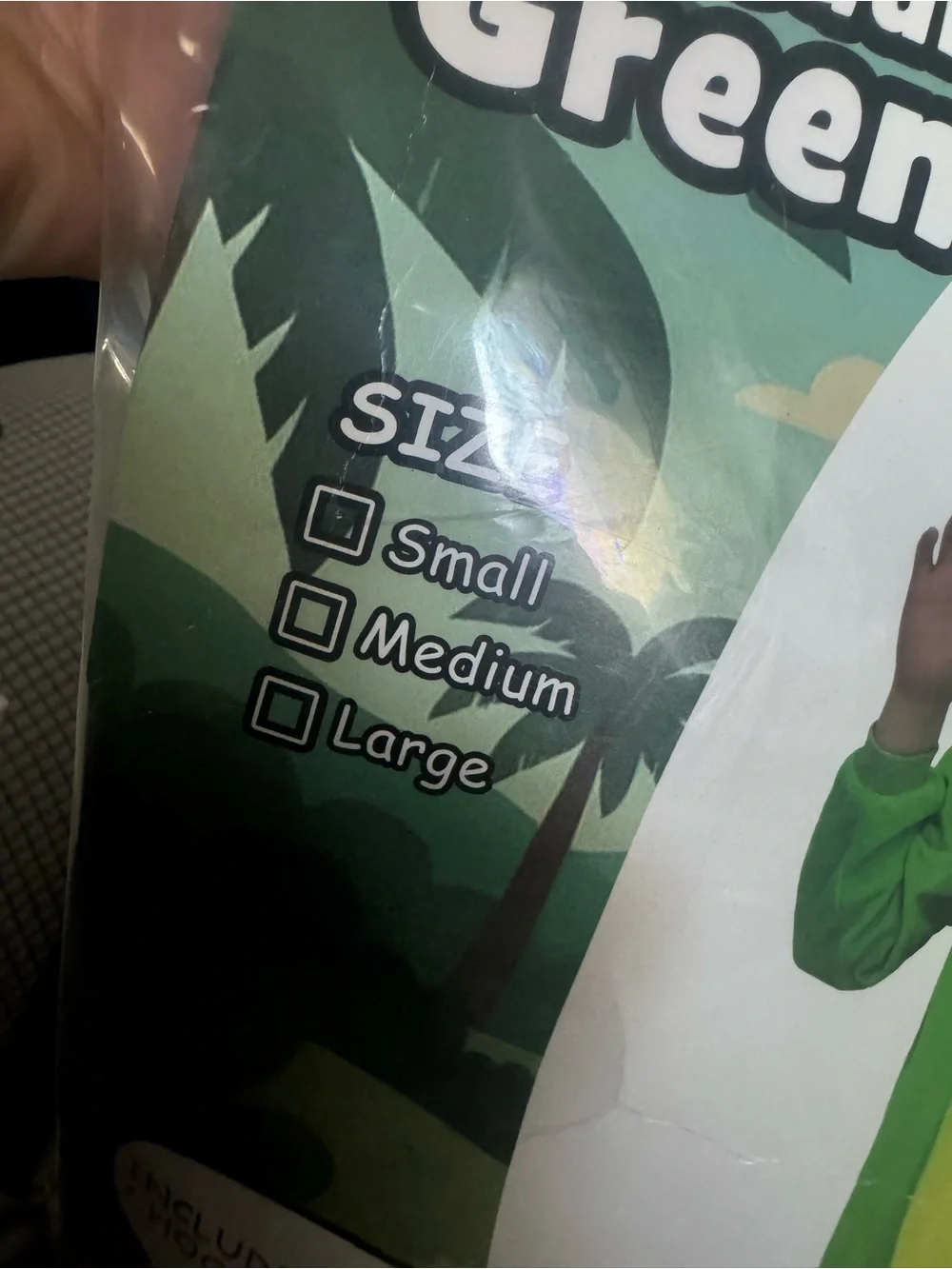 Dinosaur Snuggie Kids Costume - Green Small BRAND NEW